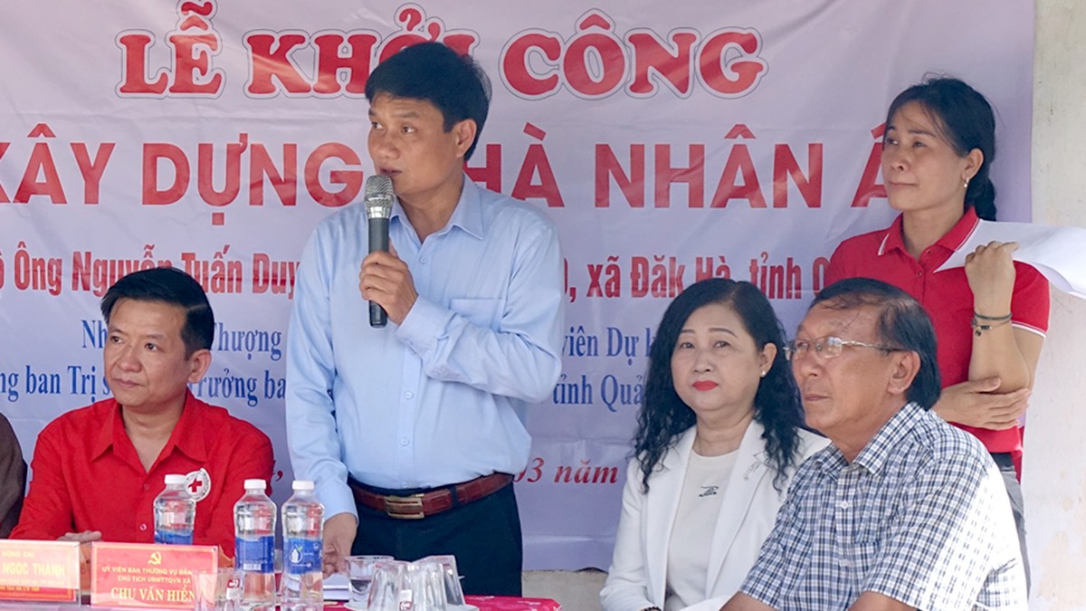 Lễ động thổ xây dựng Nhà Nhân Ái tại thôn Đăk Hà 10 xã Đăk Hà Quảng Ngãi