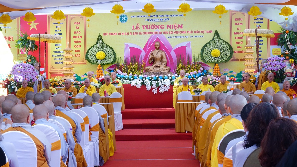 Lễ Tổ Đại Ái Đạo Kiều Đàm Di tại chùa Tịnh Nghiêm Quảng Ngãi