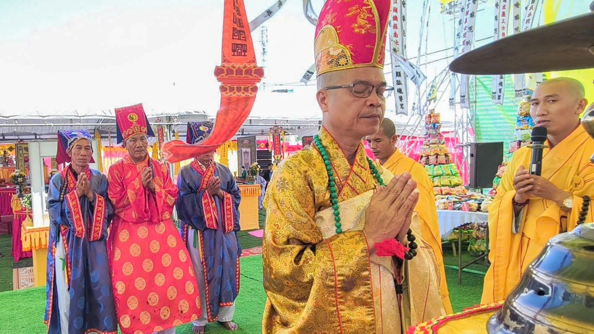 Chùa Từ Hải Sa Huỳnh tổ chức lễ Phật sự
