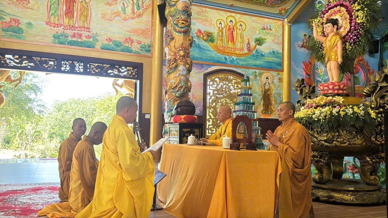 Hành giả An cư phát nguyện tu học tại chùa Kim Long