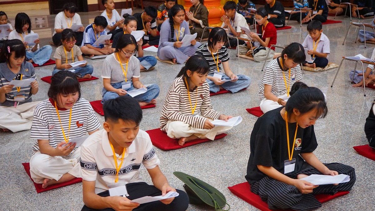 Khóa sinh hoạt Phật pháp mùa Hè Ươm Mầm Tuệ Giác tại chùa Tháp Kỳ Quang