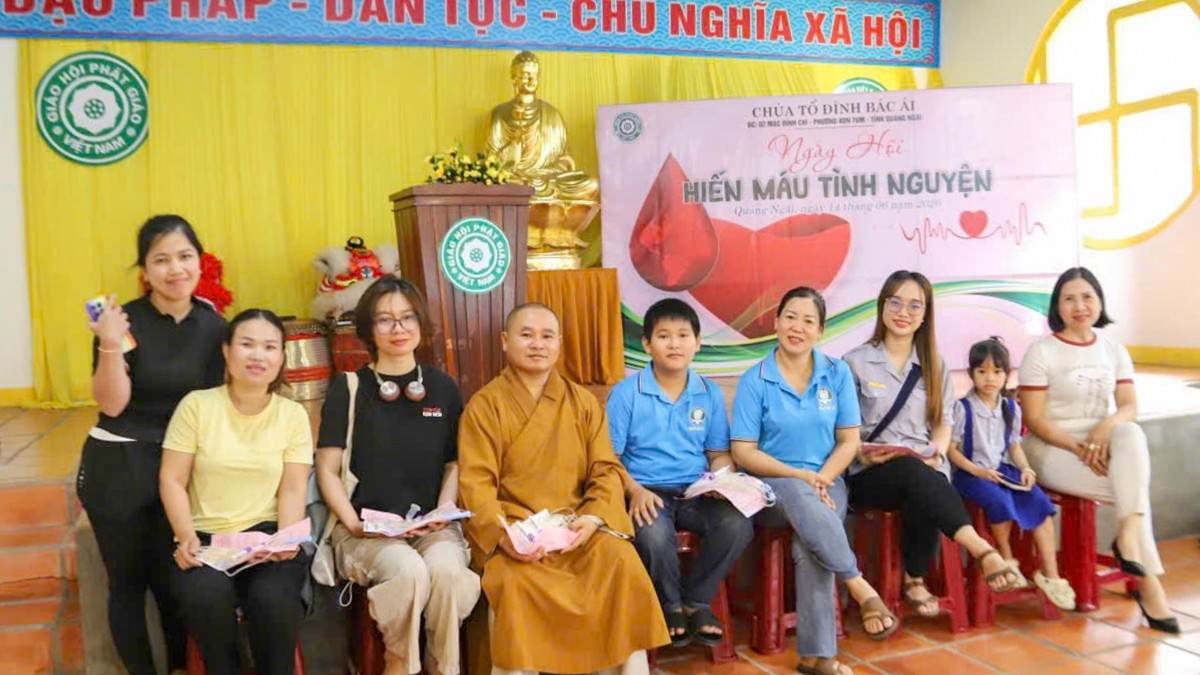 Chương trình hiến máu nhân đạo lần thứ 2 tại chùa Bác Ái thành công tốt đẹp