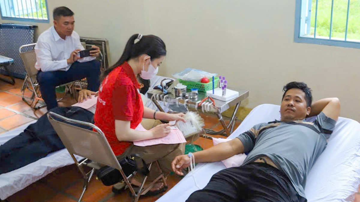 Ban tổ chức tiếp nhận 57 đơn vị máu an toàn